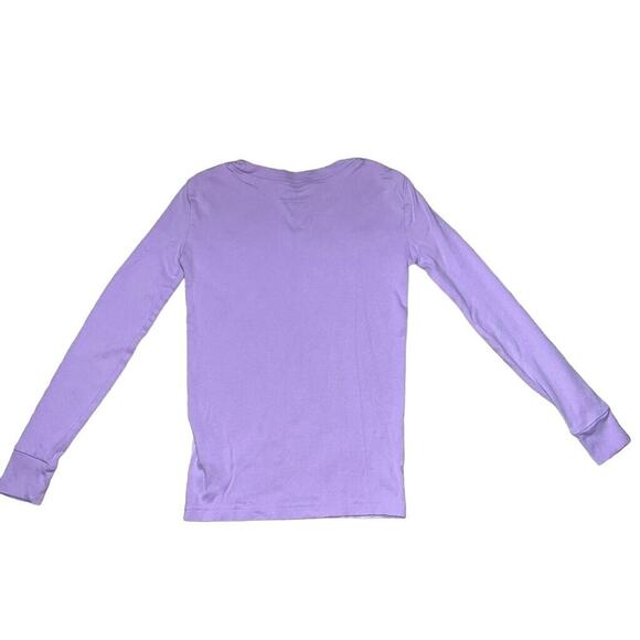 Kirkland Signature Girls Pajama Top Shirt Unicorn Theme Cotton Purple Size 8 - Picture 5 of 7
